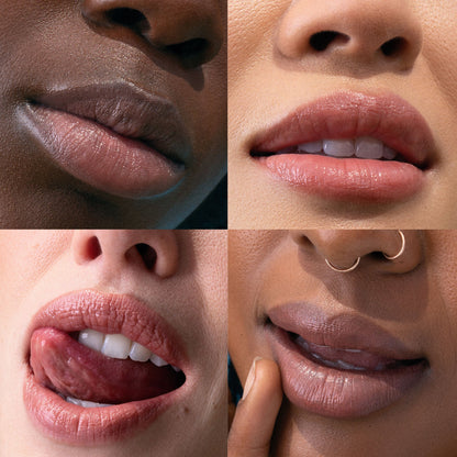 LipFuel Lip Bal when applied in different lip colors